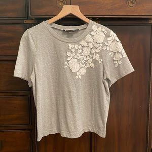 Floral Appliqué tee from Anthro - size S